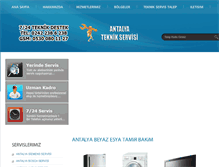 Tablet Screenshot of antalyayetkiliservisi.com